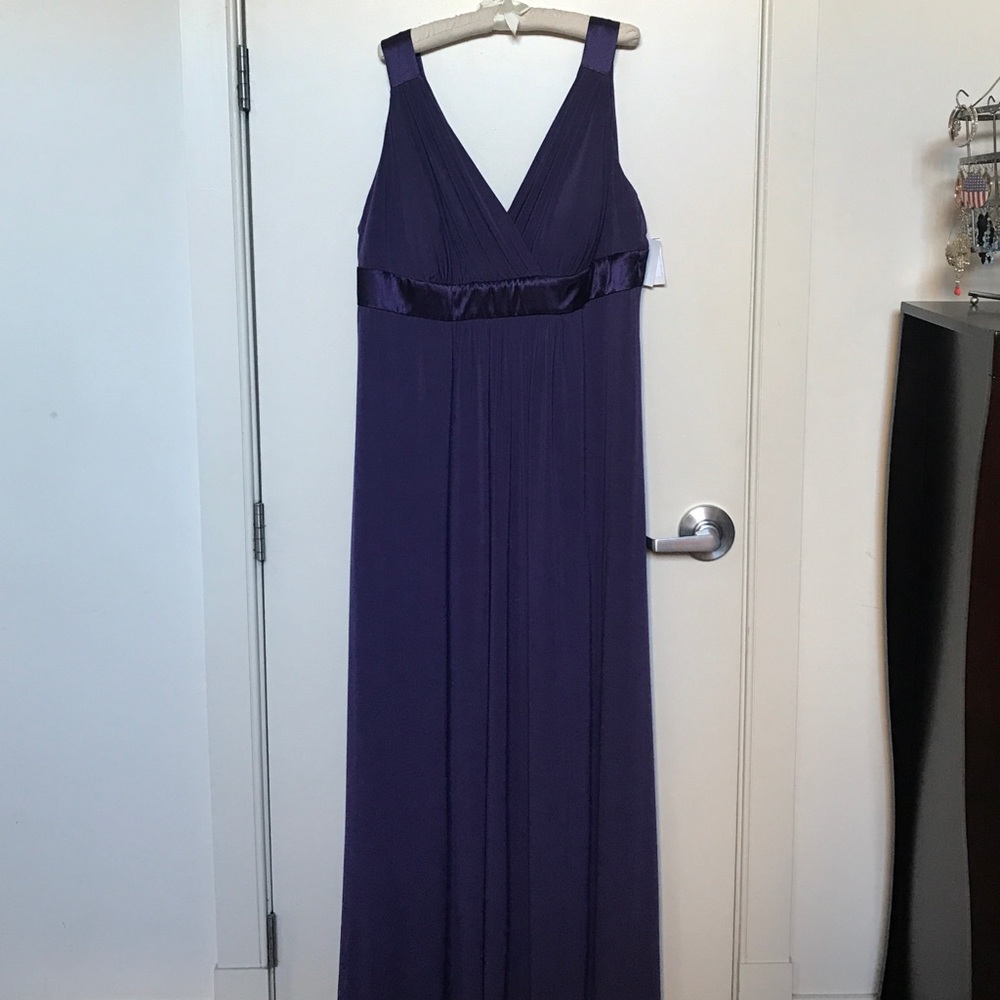 Lapis empire waist formal dress.  Never been worn.